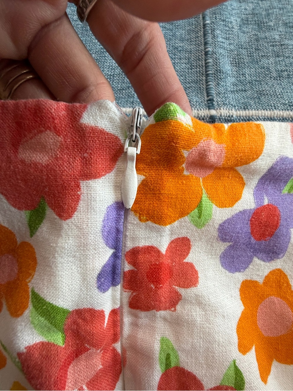Peppermayo Spring Days Linen Mini Skirt- Blooming - Picture 13 of 15